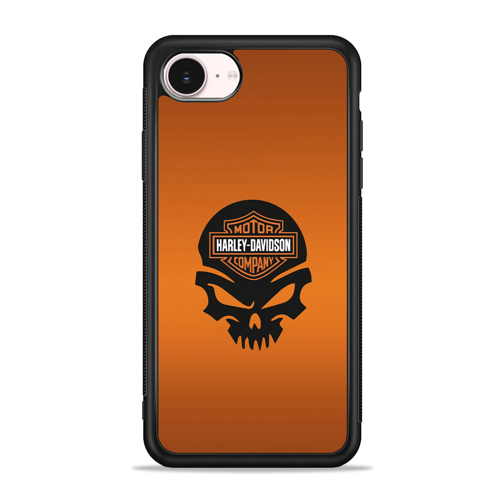 Harley Davidson Skull Silhouette iPhone 17e Case - Silicone Case