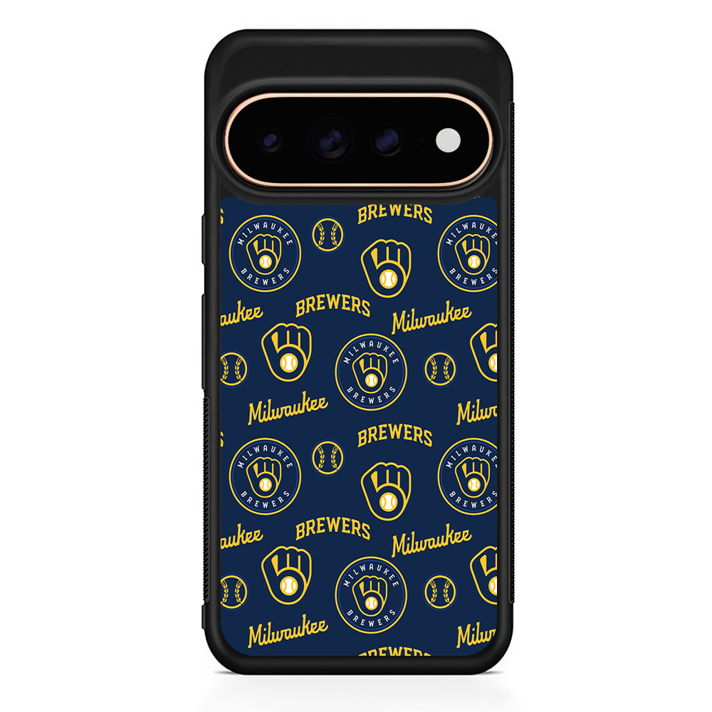 MLB Milwaukee Brewers Pattern Google Pixel 11 Pro Case - Stylish Protective Phone Case