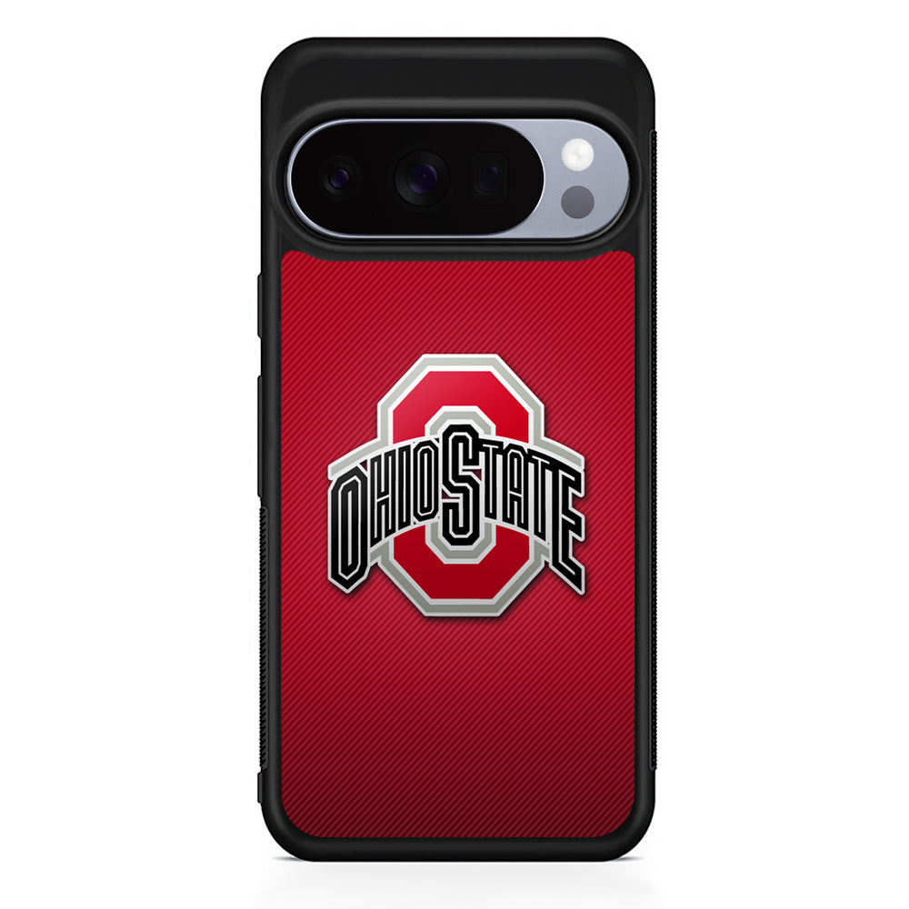 Ohio State Logo Red Google Pixel 10 Pro Case | Google Pixel 10 Rubber Protective Case