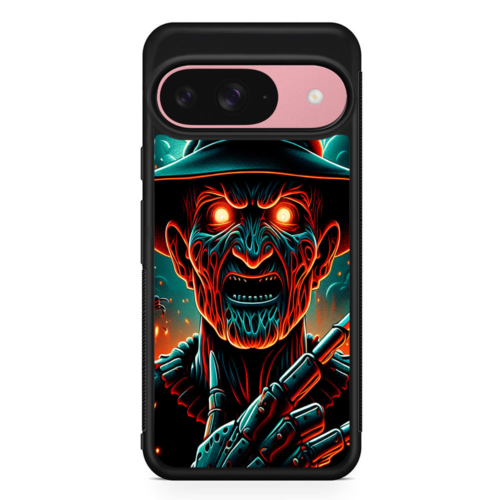 Freddy Krueger Horror Movie Google Pixel 9 Case | Google Pixel 9 Protective Rubber Case