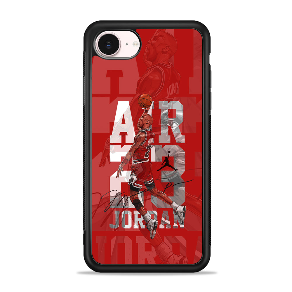 Air Jordan Silver Light iPhone 17e Case - Silicone Case
