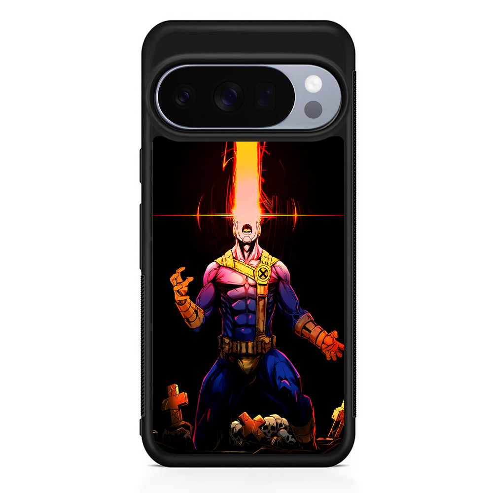 X-Men Cyclops Angry Google Pixel 10 Pro Case | Google Pixel 10 Rubber Protective Case