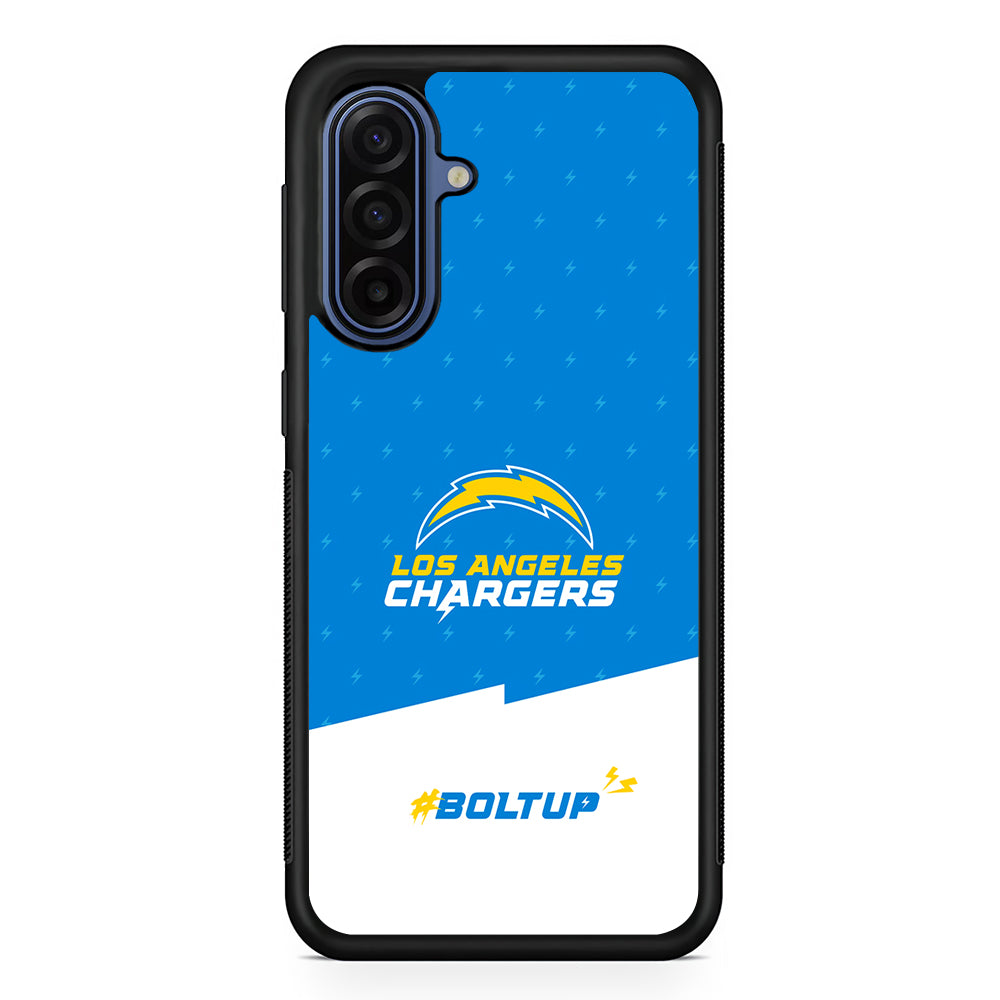 NFL Los Angeles Chargers Pattern Samsung Galaxy A17 Case | Slim Protective Phone Cover