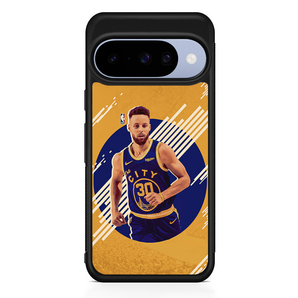 Stephen Curry Basketball Player Google Pixel 10 Case | Google Pixel 10 Rubber Protective Case