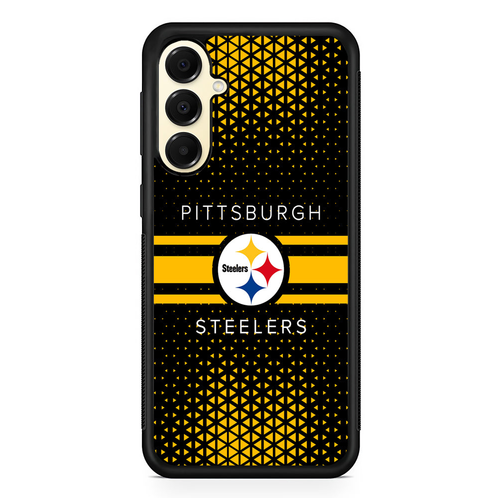 NFL Pittsburgh Steelers Logo Samsung Galaxy A16 Case | Slim Rubber Samsung Galaxy A16 Case