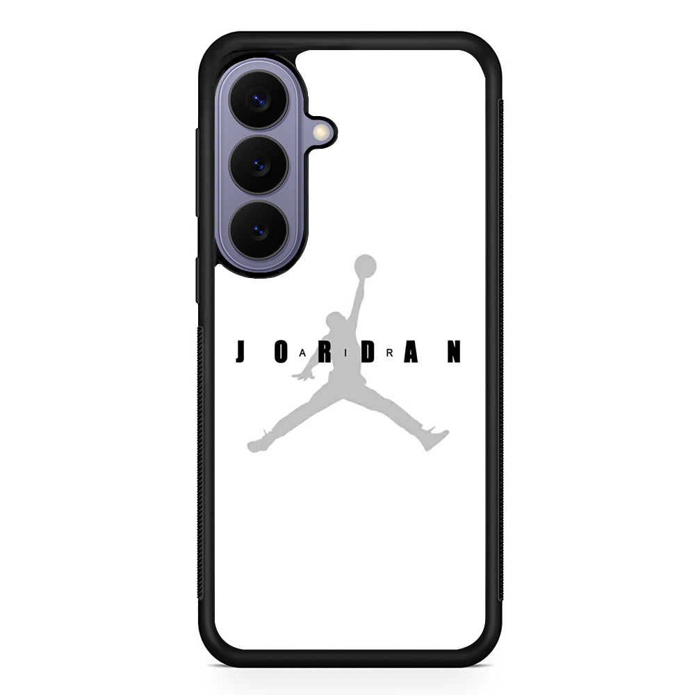 Air Jordan Pearl White Samsung Galaxy S26 Case | Slim Protective Rubber Case for Samsung S26
