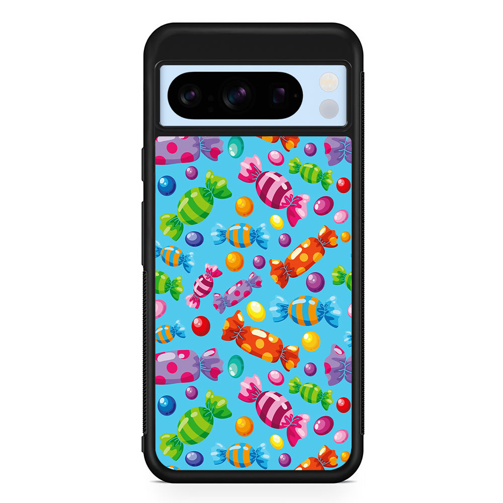 Colorfully Wrapped Candies Google Pixel 8 Pro Case | Slim Rubber Case for Google Pixel 8 Pro