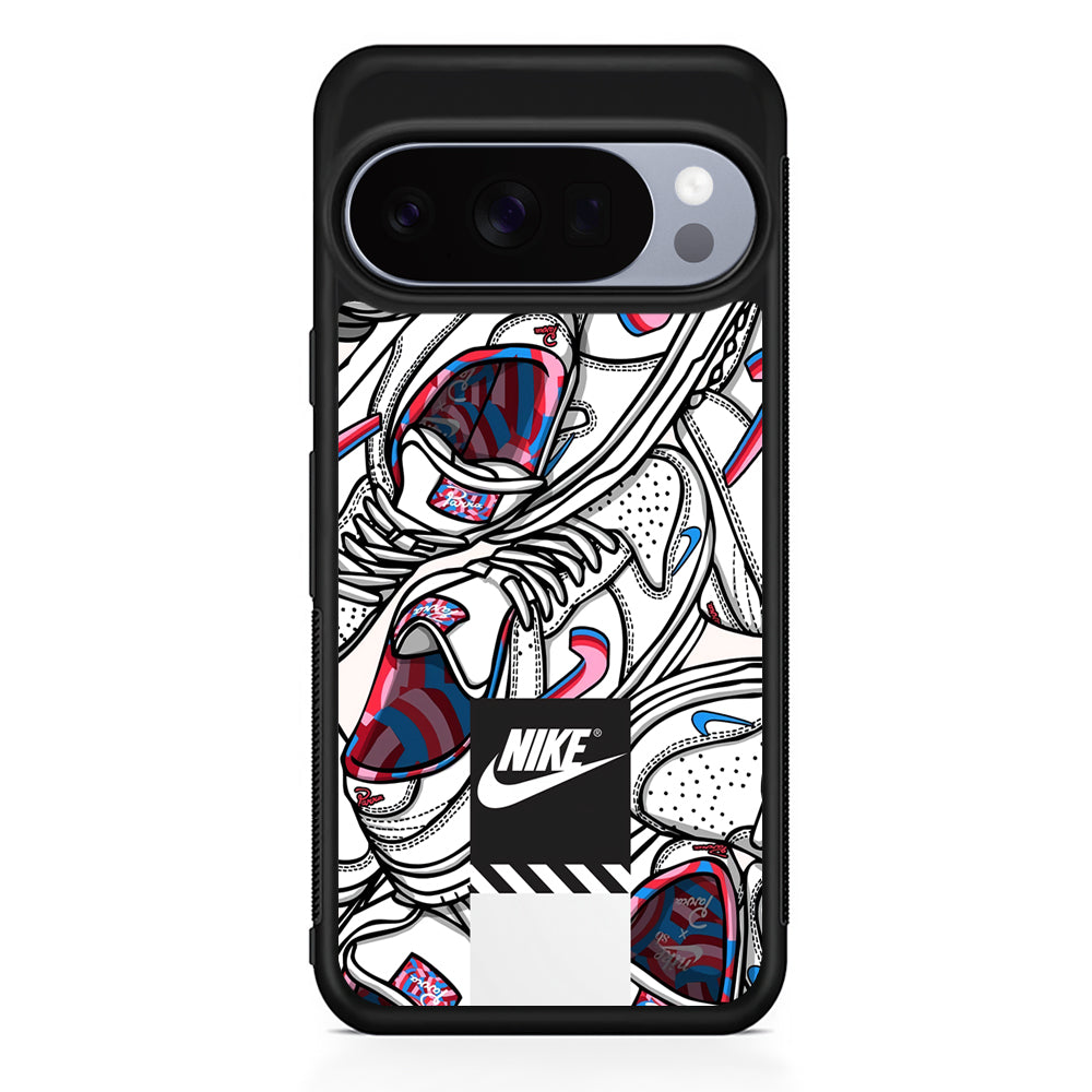 Nike Rainbow in White Cloud Google Pixel 10 Pro Case | Protective Google Pixel 10 Pro Cover