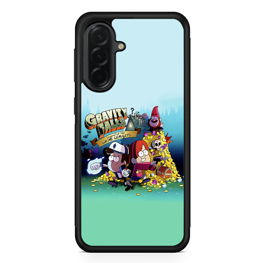 Gravity Falls Gnome Gemulets Samsung Galaxy A36 Case | Protective Rubber Cover