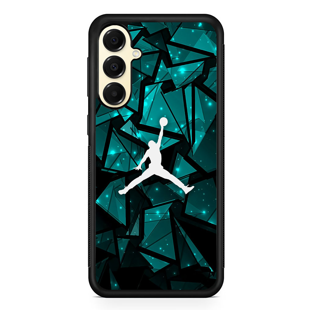 Air Jordan Shards of Crystal Samsung Galaxy A16 Case | Slim Rubber Case for Samsung Galaxy A16