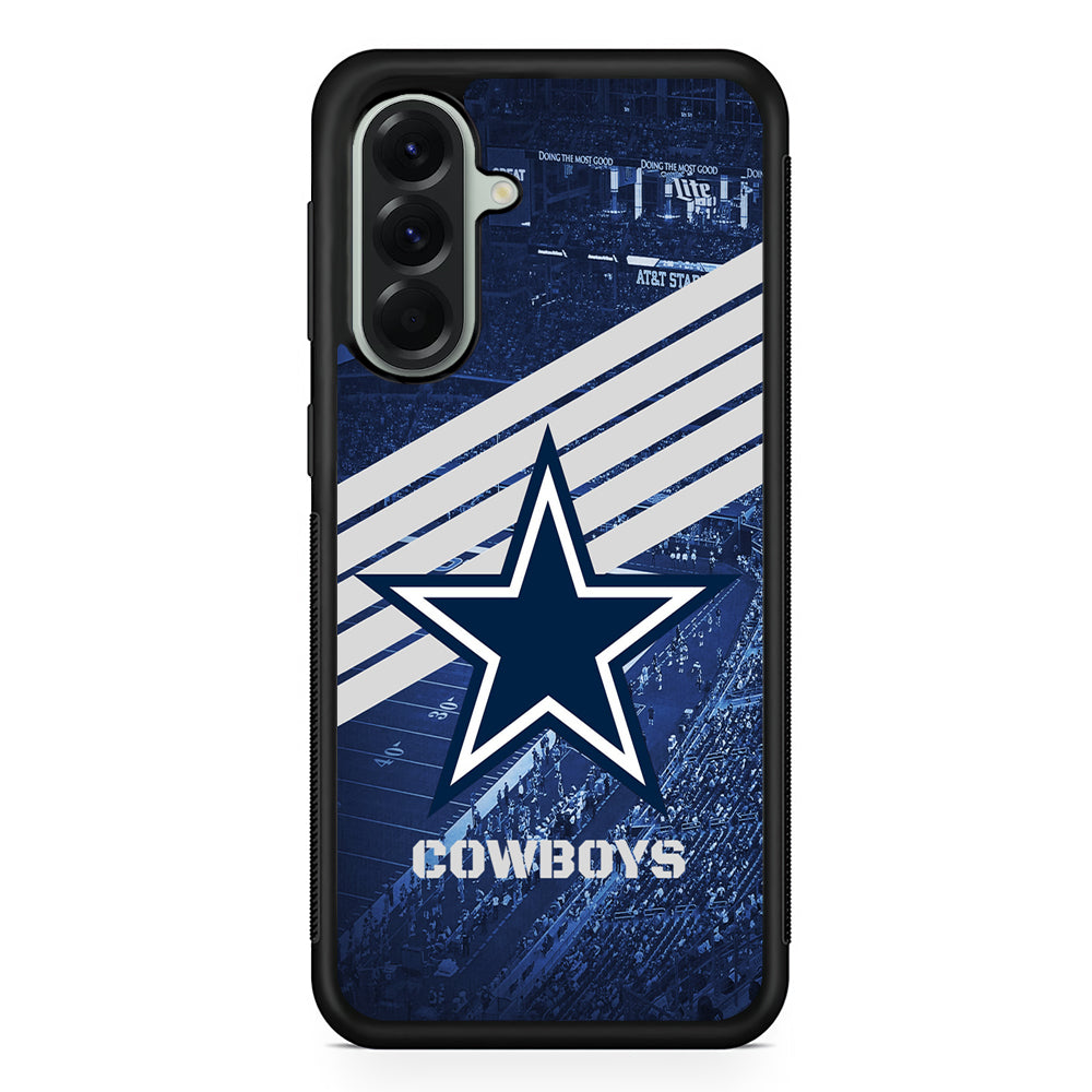 NFL Dallas Cowboys All Blue Stadium Samsung Galaxy A56 Case | Samsung Galaxy A56 Protective Rubber Case