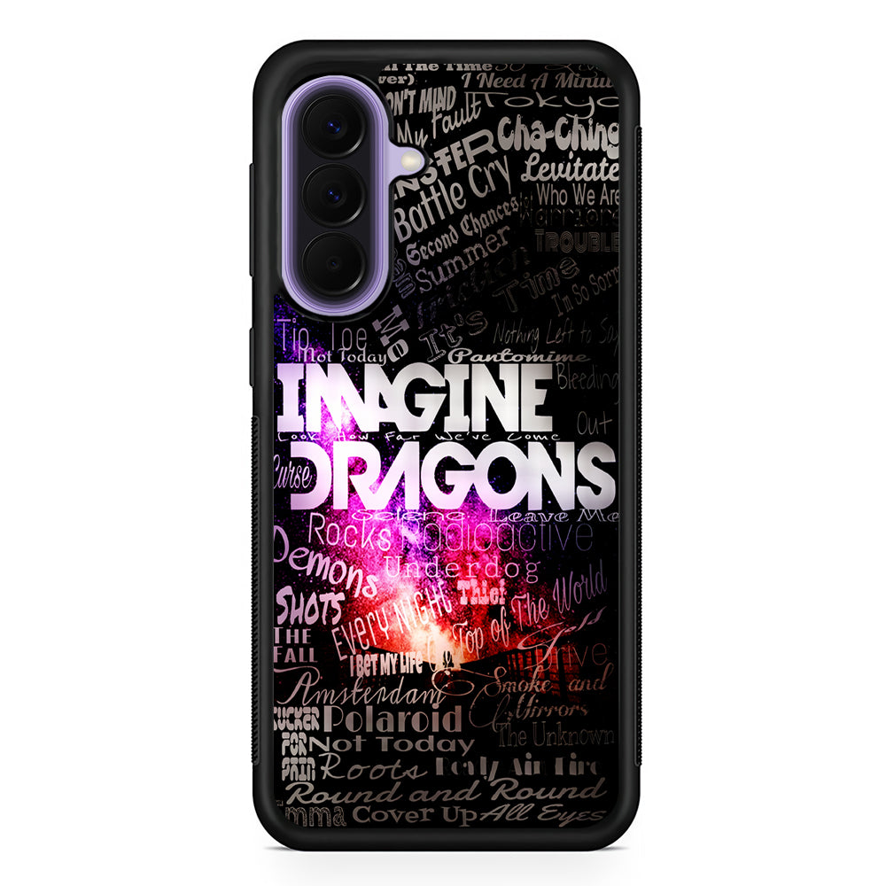 Imagine Dragons Lettering Art Samsung Galaxy A57 Case | Slim Samsung Galaxy A57 Rubber Case