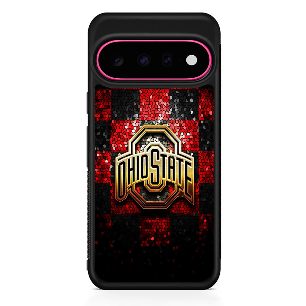 Ohio State Red Black Glitter Google Pixel 11 Case | Slim Shockproof Cover