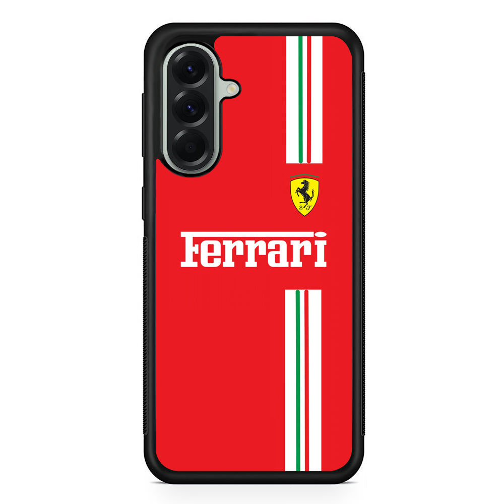 Ferrari Power Up Samsung Galaxy A56 Case | Samsung Galaxy A56 Rubber Protective Case