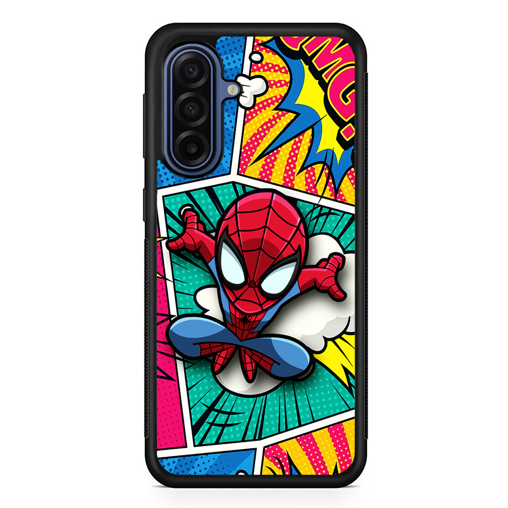 Spiderman Comic Poof Samsung Galaxy A17 Case | Slim Protective Phone Cover