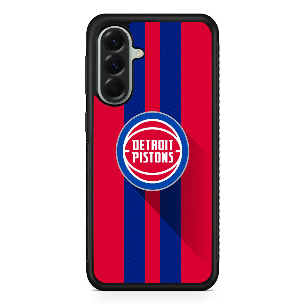 NBA Detroit Pistons Victory Ball Samsung Galaxy A56 Case | Samsung Galaxy A56 Protective Rubber Case