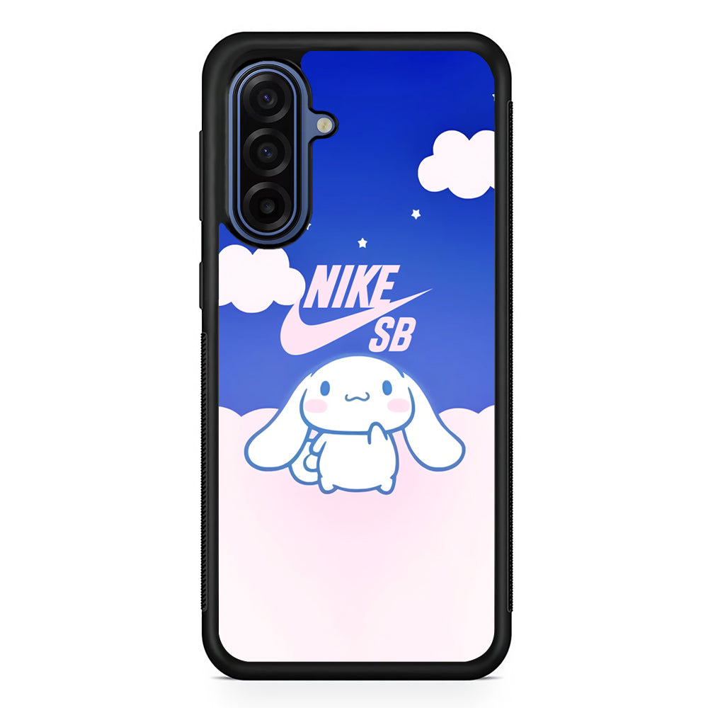 Nike Cinnamoroll Staring At Logos Samsung Galaxy A17 Case | Samsung Galaxy A17 Protective Rubber Case