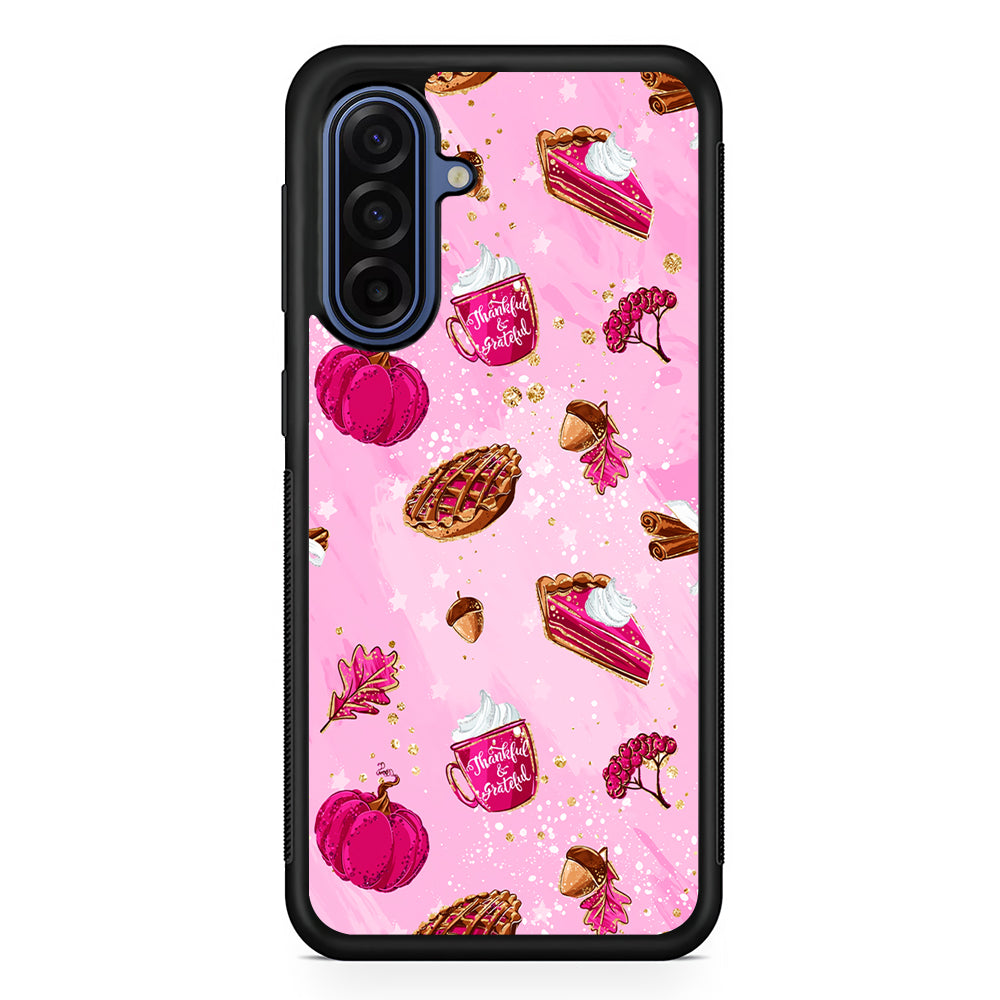 Thanksgiving Pink Aesthetic Samsung Galaxy A17 Case | Slim Protective Phone Cover