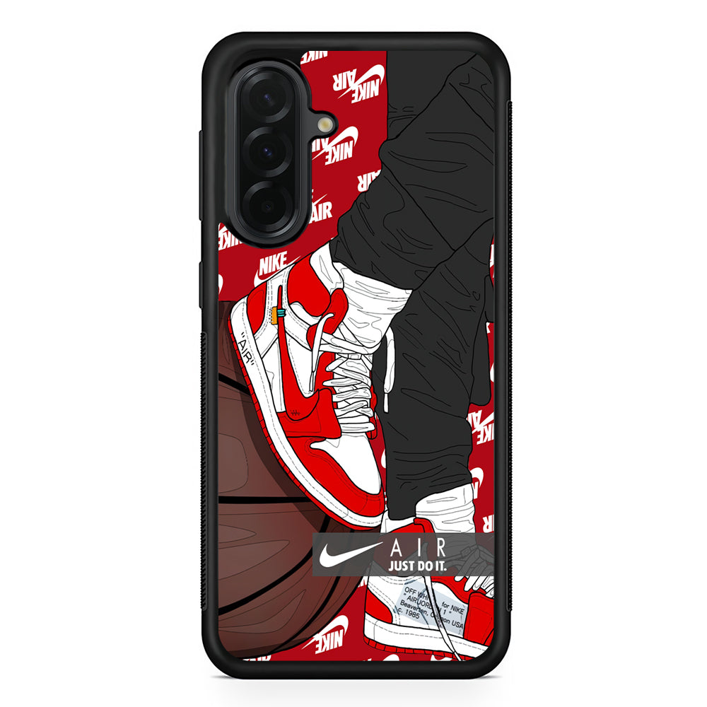 Nike Shiny Red Lava Samsung Galaxy A36 Case | Durable Samsung Galaxy A36 Cover