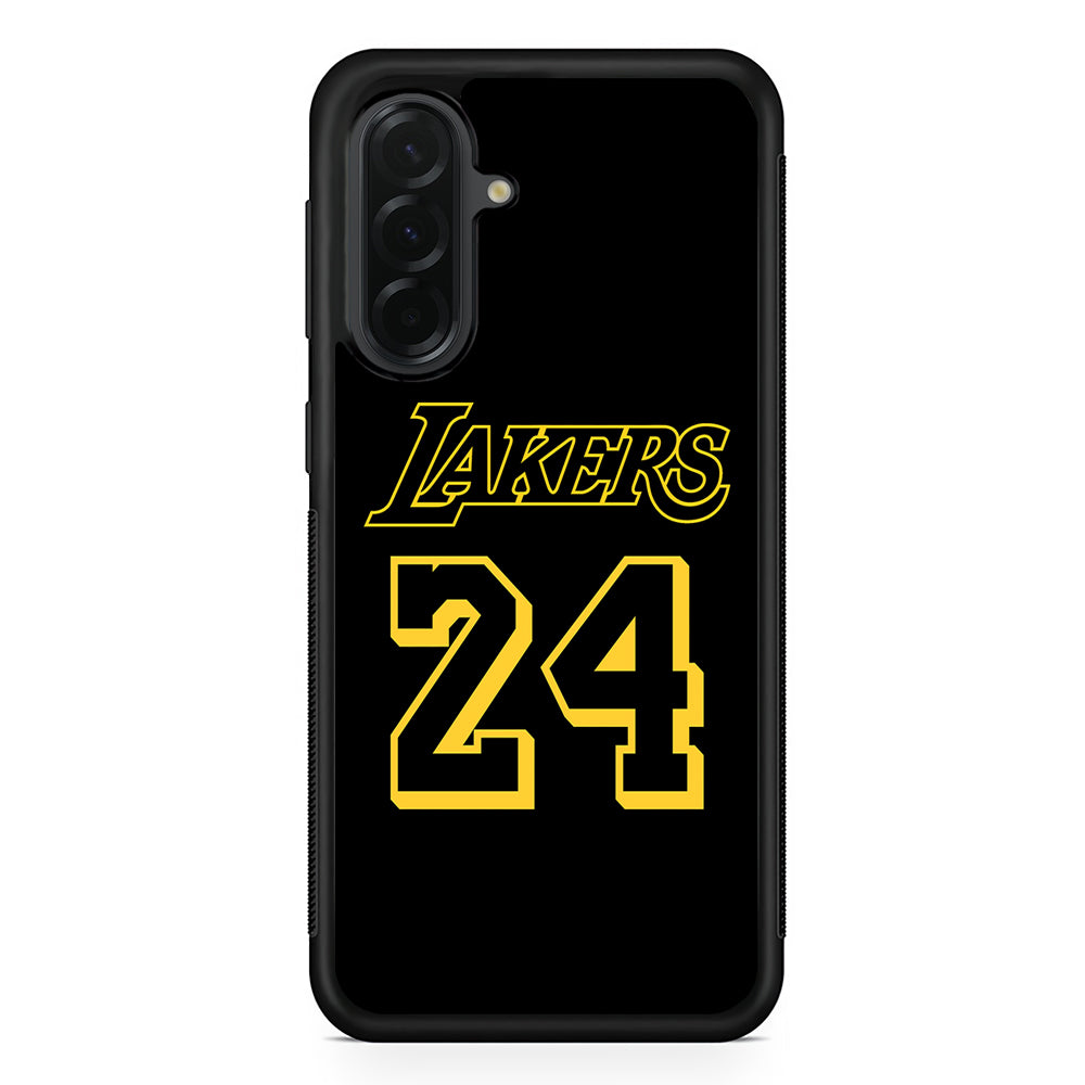 Kobe Bryant Lakers 24 Samsung Galaxy A36 Case | Protective Rubber Cover
