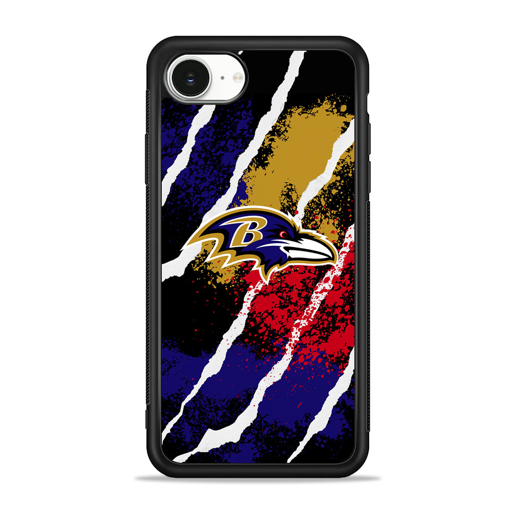 NFL Baltimore Ravens Color Spots iPhone 16e Case | Protective Phone Cover