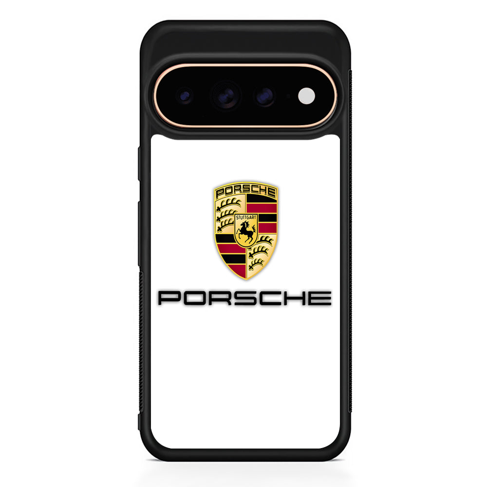 Porsche White Emblem Google Pixel 11 Pro Case - Stylish Protective Phone Case
