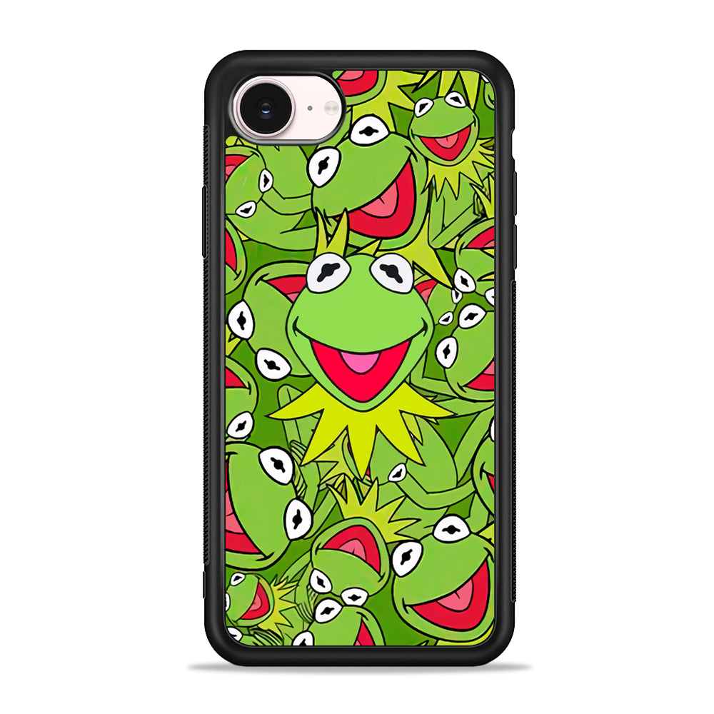 Kermit Frog Smile Feeling Happy iPhone 17e Case - Silicone Case