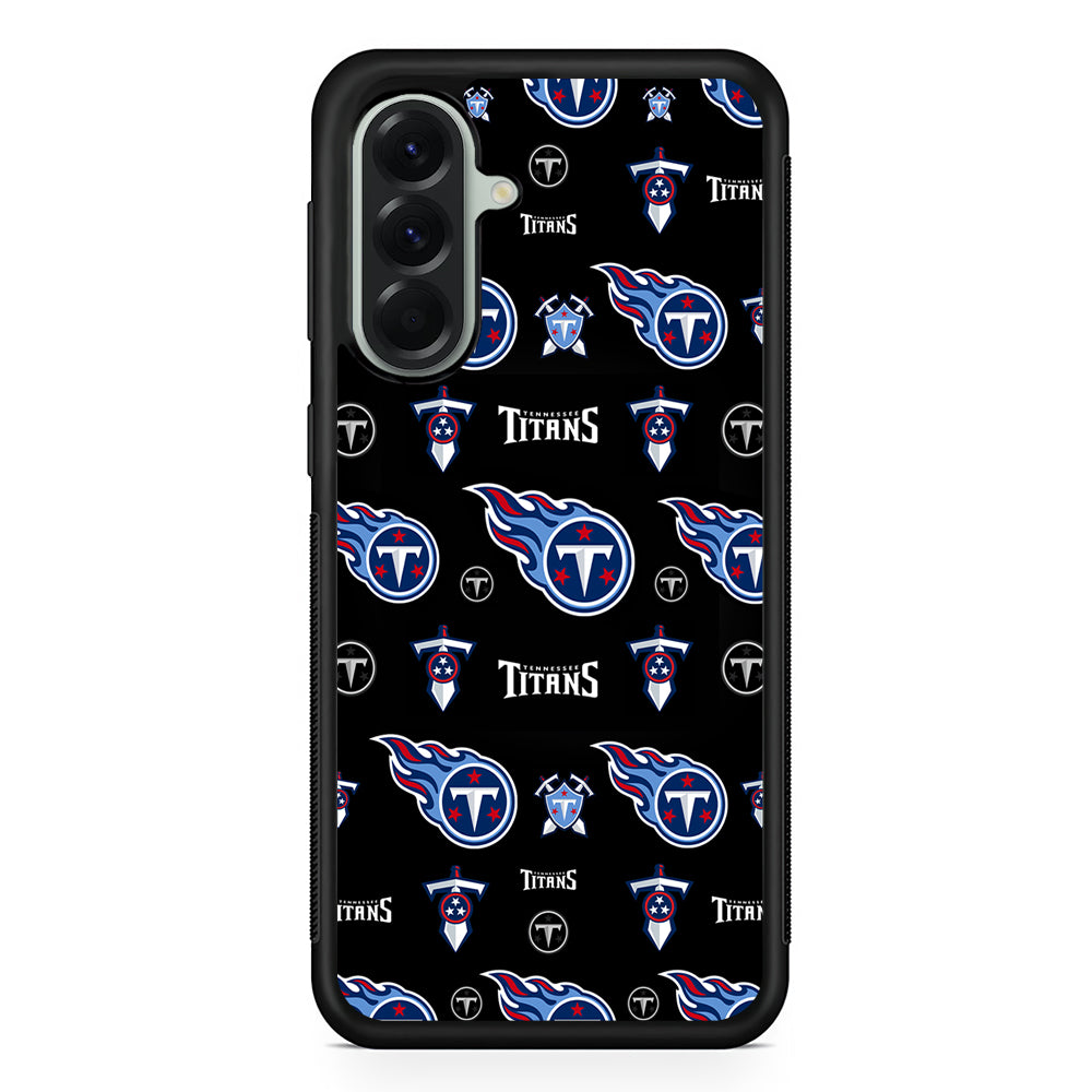 NFL Tennessee Titans Pattern Samsung Galaxy A56 Case | Samsung Galaxy A56 Protective Rubber Case