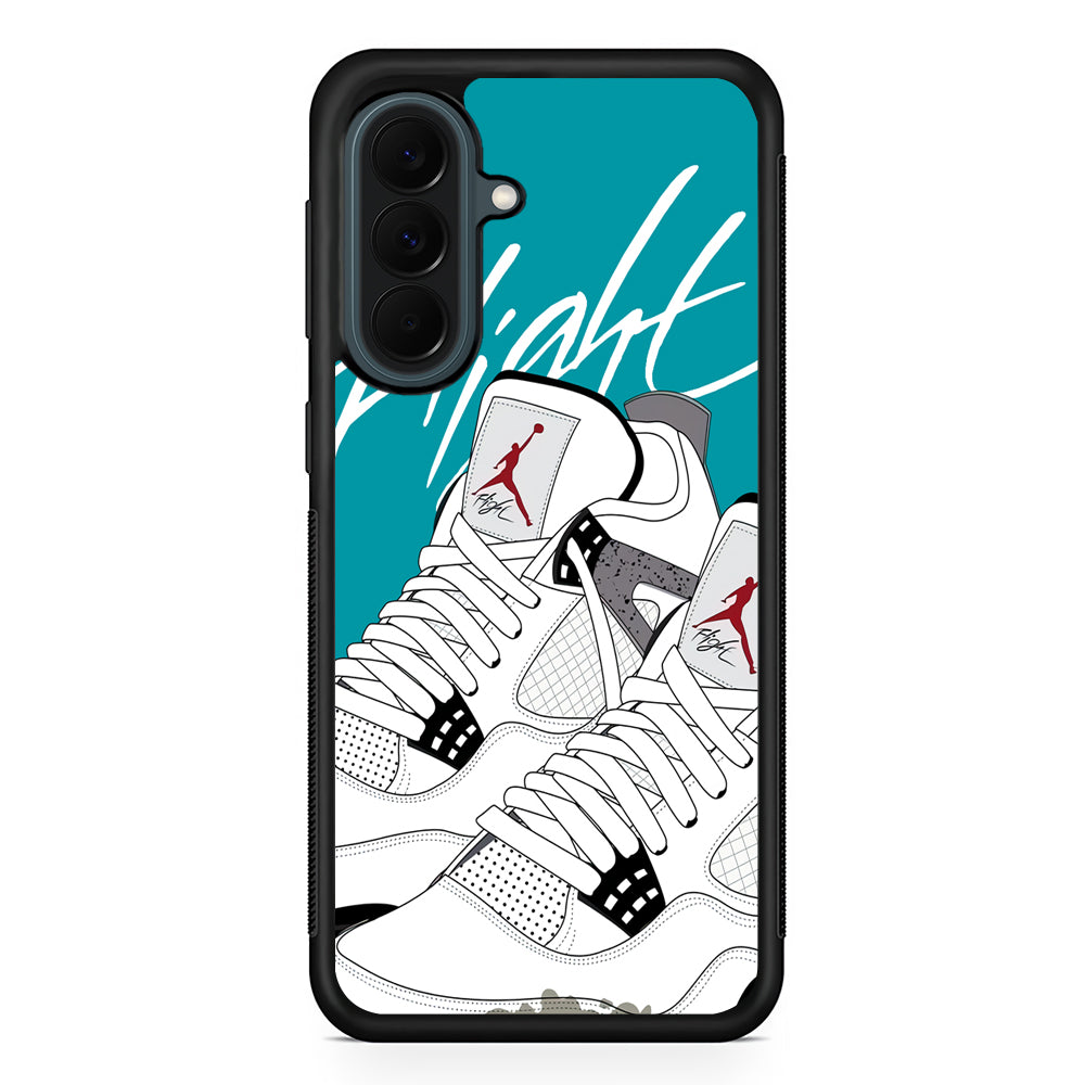 Air Jordan The White Shoes Samsung Galaxy A37 Case | Custom Samsung Galaxy A37 Protective Cover