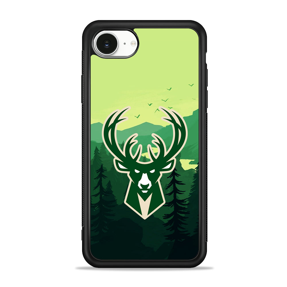 NBA Milwaukee Bucks Forest iPhone 16e Case | Protective Phone Cover