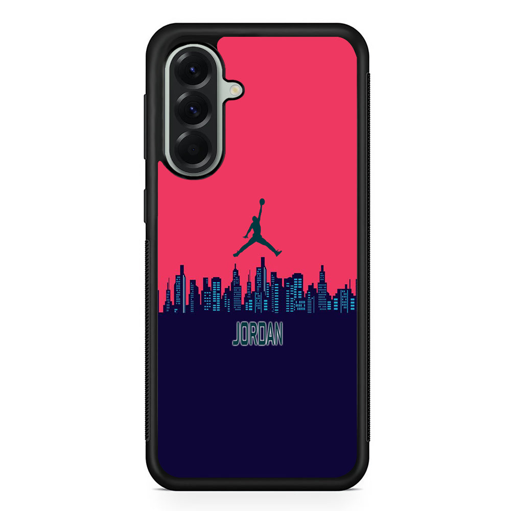 Jordan Jump City Magenta Samsung Galaxy A56 Case | Samsung Galaxy A56 Rubber Protective Case