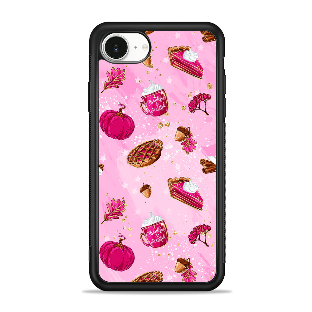 Thanksgiving Pink Aesthetic iPhone 16e Case | Protective Phone Cover
