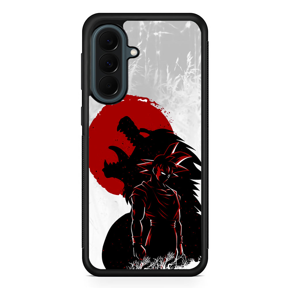 Dragon Ball Goku Red Moon Samsung Galaxy A37 Case | Samsung Galaxy A37 Rubber Phone Case