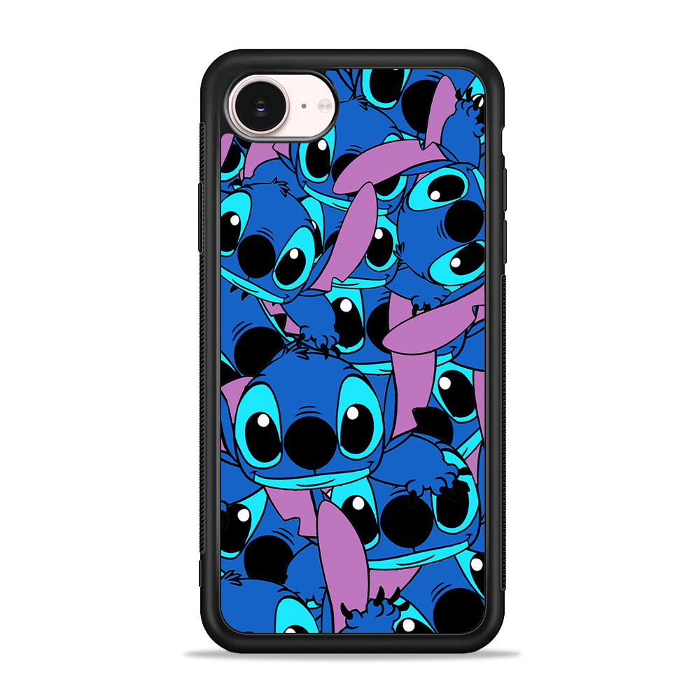 Stitch Blue Cute iPhone 17e Case - Silicone Case
