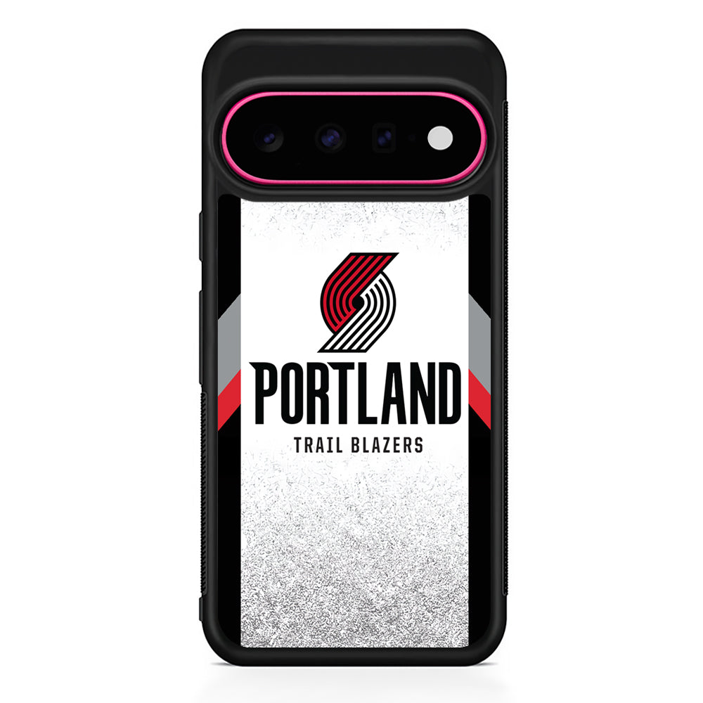 NBA Portland Trail Blazers Silver Google Pixel 11 Case | Slim Shockproof Cover