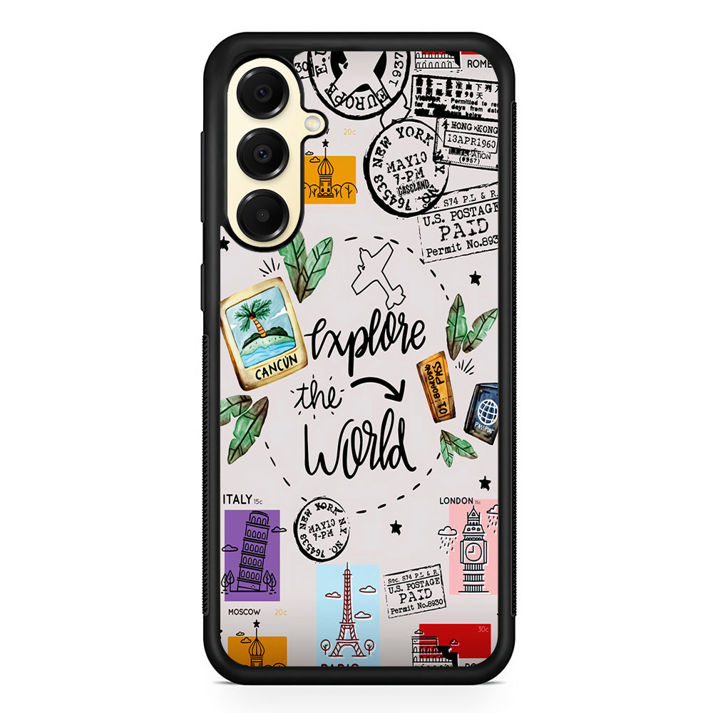 Explore The World Travel Samsung Galaxy A16 Case | Slim Rubber Samsung Galaxy A16 Case