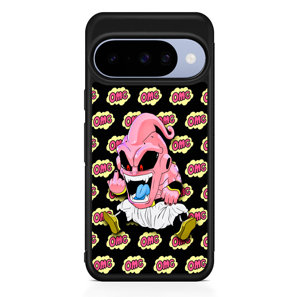Kid Buu OMG Word Patern Google Pixel 10 Case | Google Pixel 10 Rubber Protective Case