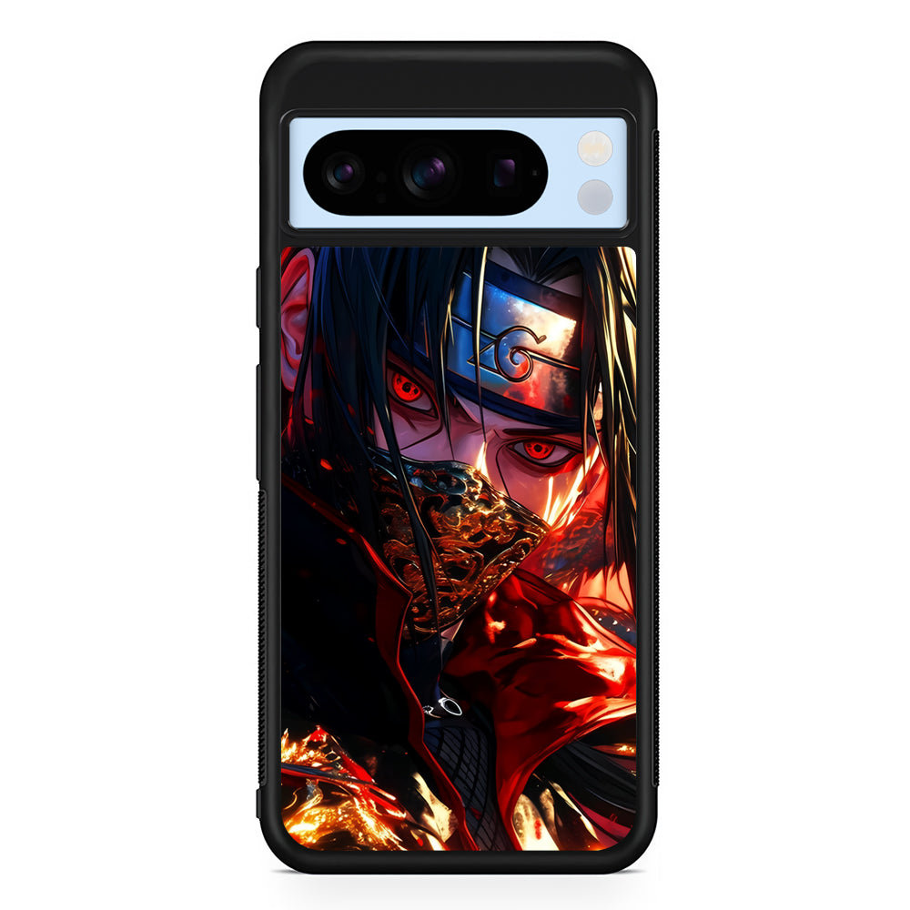 Itachi Uchiha Using a Mask Google Pixel 8 Pro Case | Slim Rubber Case for Google Pixel 8 Pro