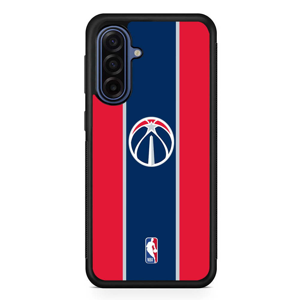 NBA Washington Wizards Stripe Samsung Galaxy A17 Case | Slim Protective Phone Cover