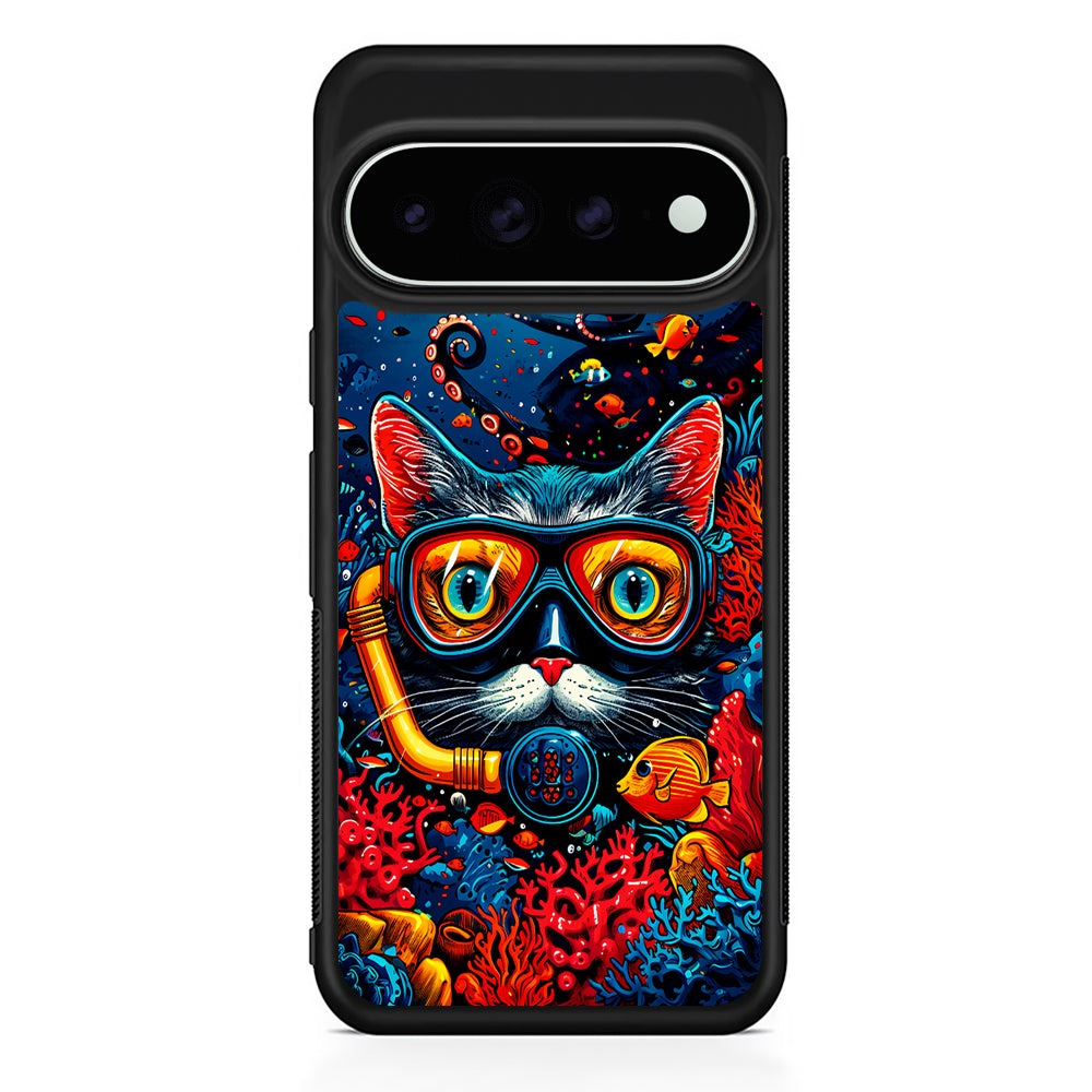 Kitty Cat Under The Sea Google Pixel 11 Pro XL Case - Custom Design Protective Case