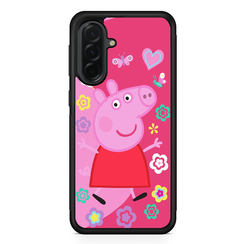 Peppa Pig Cute Pink Samsung Galaxy A36 Case | Protective Rubber Cover