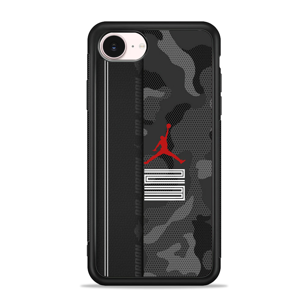 Air Jordan Emblem on Leather iPhone 17e Case - Silicone Case