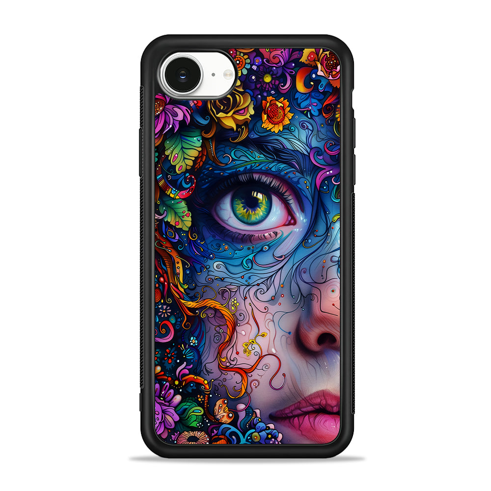 The Flower Fairy Girl Face iPhone 16e Case | Protective Phone Cover