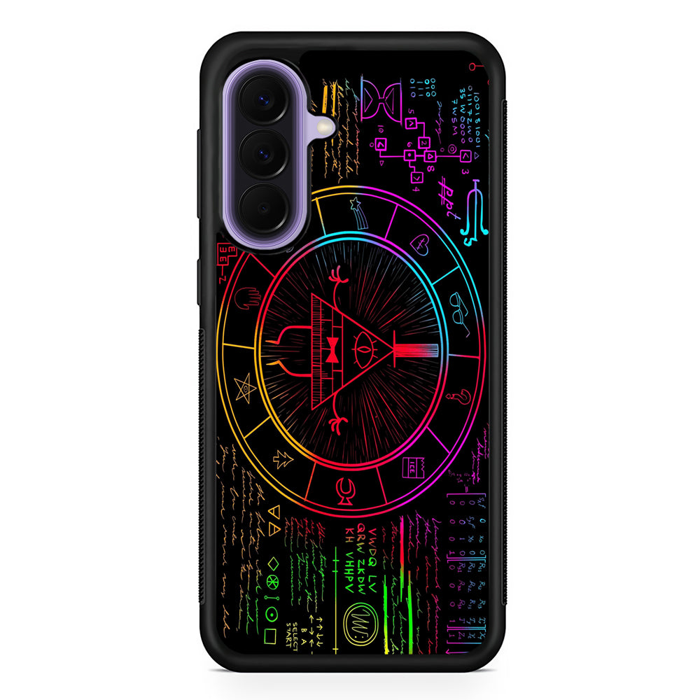 Gravity Falls Bill Cipher Colorful Samsung Galaxy A57 Case | Slim Samsung Galaxy A57 Rubber Case