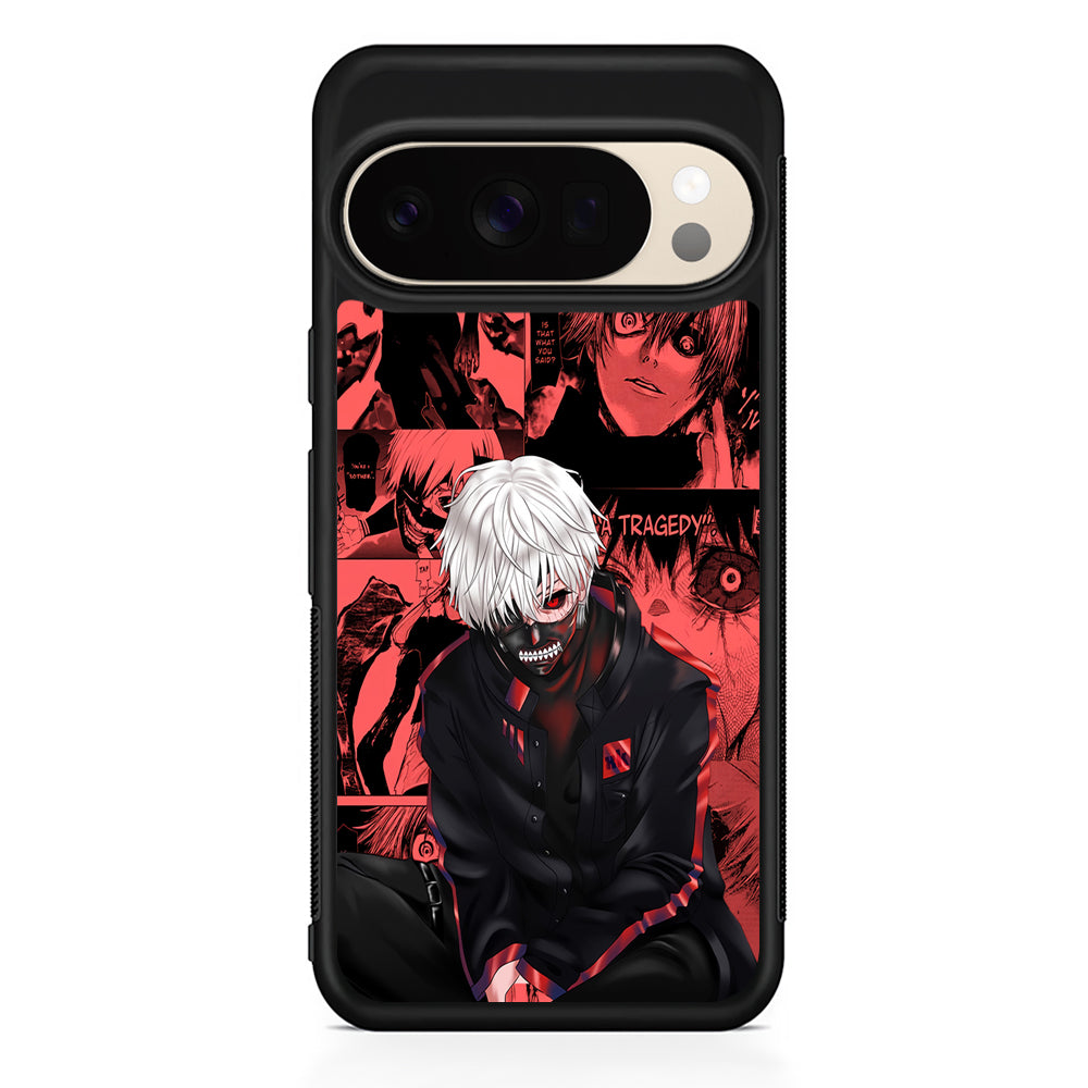 Tokyo Ghoul Ken Kaneki Comic Google Pixel 10 Pro XL Case | Slim Google Pixel 10 Pro XL Protective Case