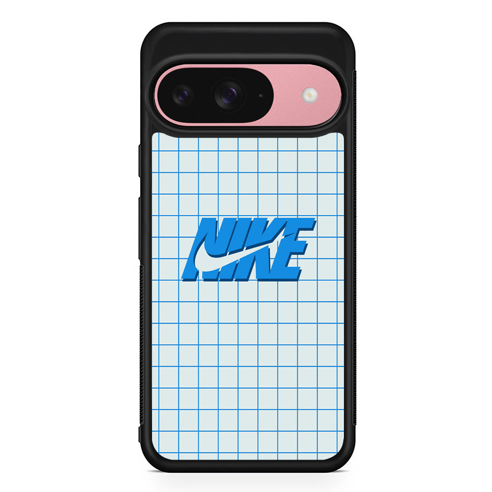 Nike Blue Square Spot Google Pixel 9 Case | Durable Google Pixel 9 Cover