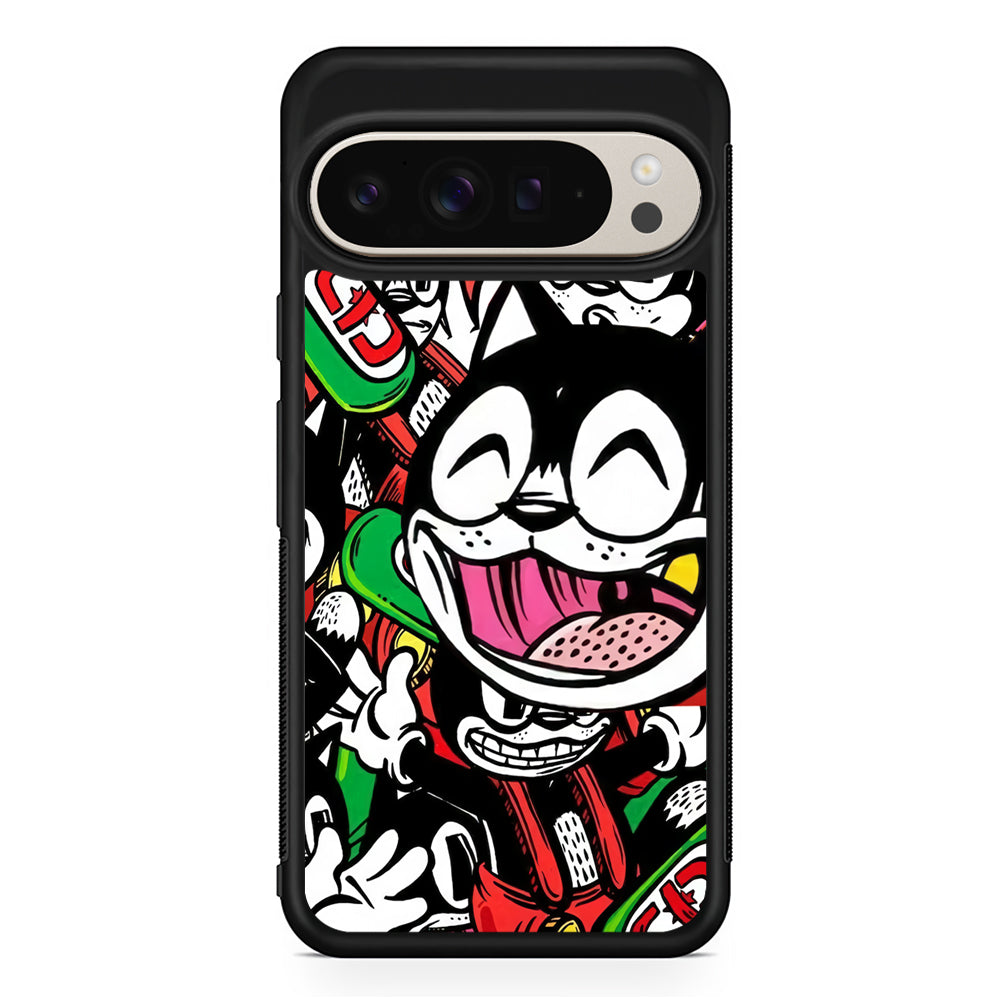 Kitty Club Party Google Pixel 9 Pro Case | Slim Protective Cover