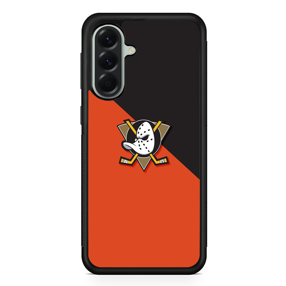 NHL Anaheim Ducks Team Samsung Galaxy A56 Case | Samsung Galaxy A56 Protective Rubber Case