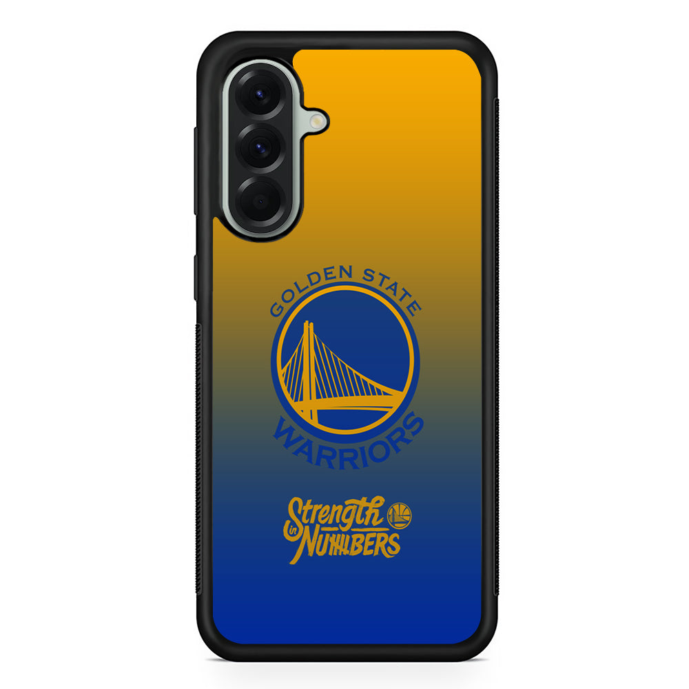 NBA Golden State Warriors Gradient Samsung Galaxy A56 Case | Samsung Galaxy A56 Protective Rubber Case