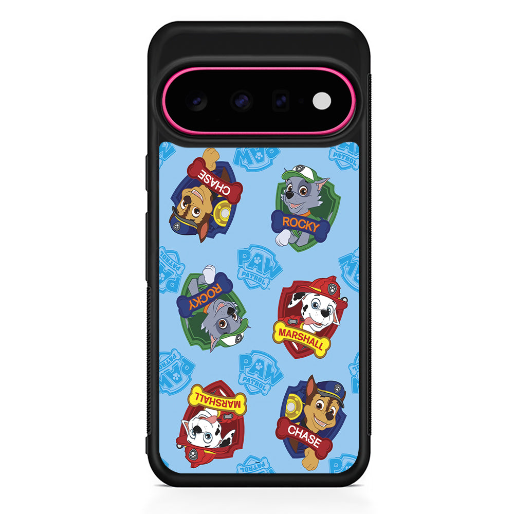 Paw Patrol Blue Background Google Pixel 11 Case | Slim Shockproof Cover